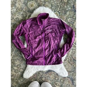 Marmot Windbreaker Lightweight Jacket Women's S Purple Nylon Full Zip